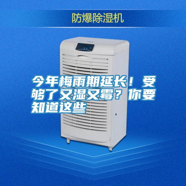 今年梅雨期延長！受夠了又濕又霉？你要知道這些