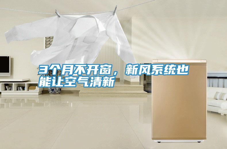 3個(gè)月不開窗，新風(fēng)系統(tǒng)也能讓空氣清新