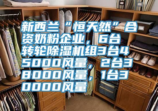 新西蘭“恒天然”合資奶粉企業(yè)，6臺轉輪除濕機組3臺45000風量，2臺38000風量，1臺30000風量