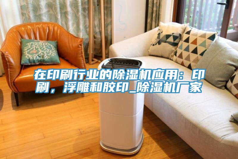 在印刷行業(yè)的除濕機(jī)應(yīng)用：印刷，浮雕和膠印_除濕機(jī)廠家