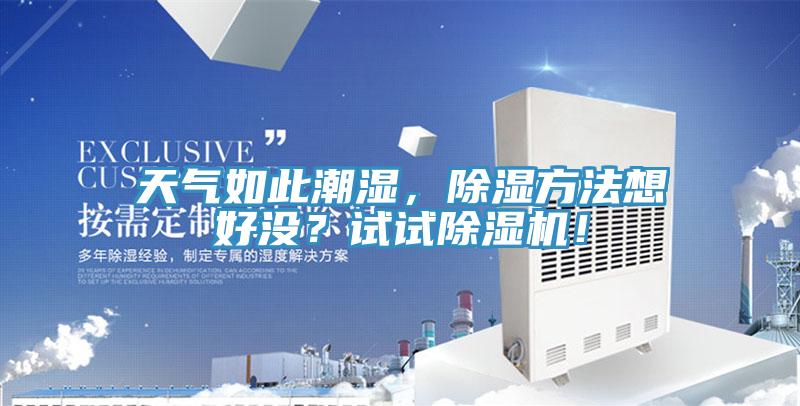 天氣如此潮濕，除濕方法想好沒(méi)？試試除濕機(jī)！