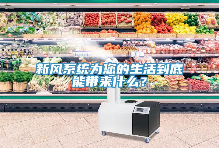 新風(fēng)系統(tǒng)為您的生活到底能帶來什么？