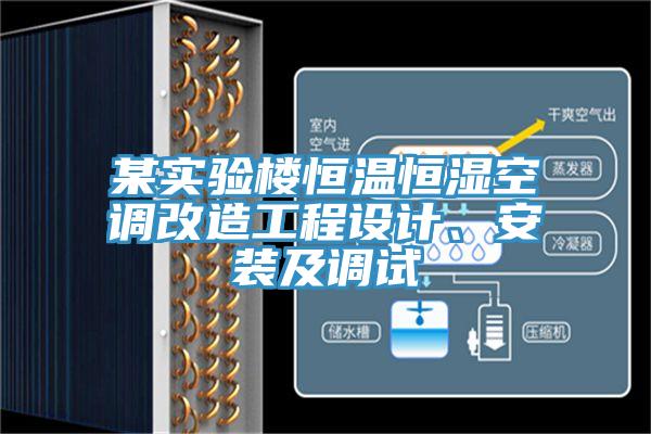 某實(shí)驗(yàn)樓恒溫恒濕空調(diào)改造工程設(shè)計(jì)、安裝及調(diào)試