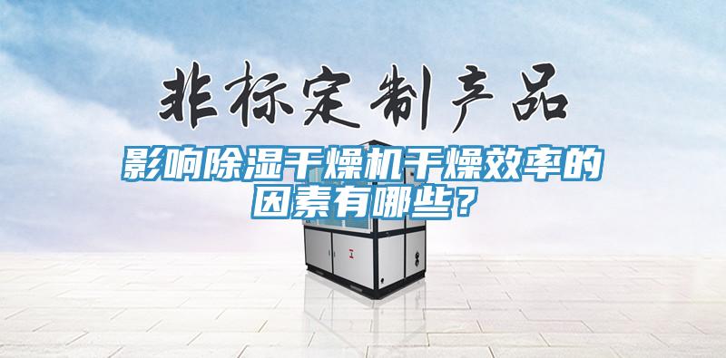 影響除濕干燥機(jī)干燥效率的因素有哪些？
