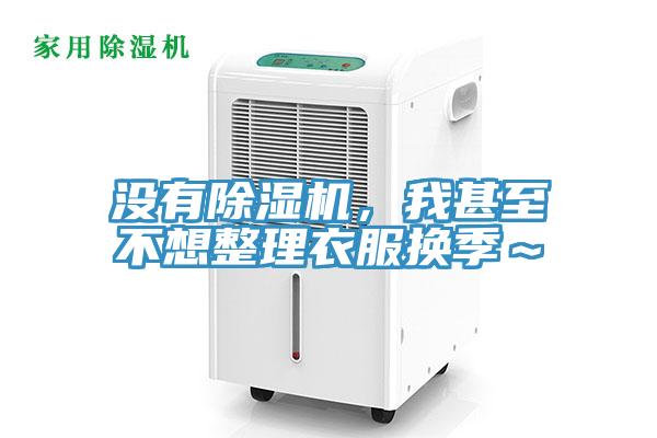 沒有除濕機，我甚至不想整理衣服換季～