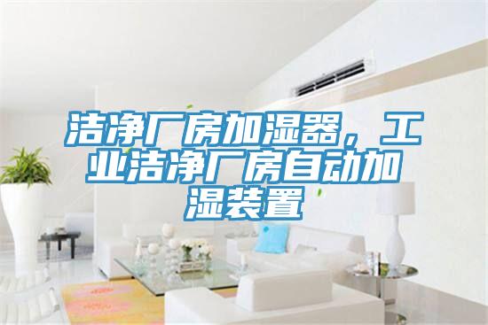 潔凈廠房加濕器，工業(yè)潔凈廠房自動加濕裝置