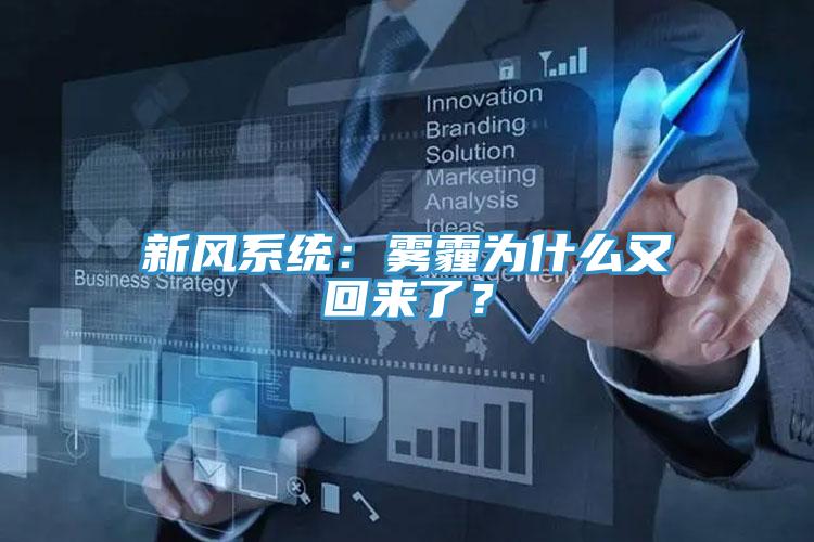 新風(fēng)系統(tǒng)：霧霾為什么又回來了？