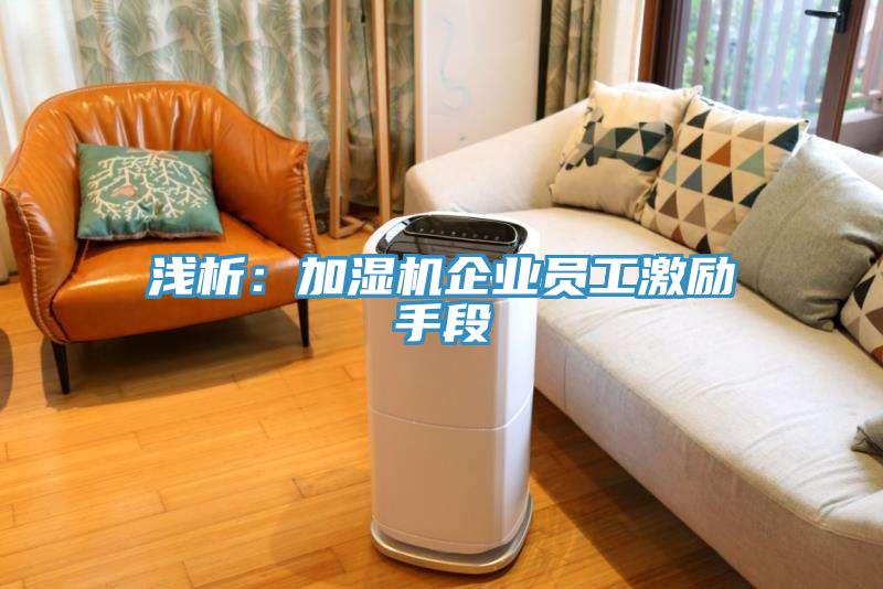淺析：加濕機(jī)企業(yè)員工激勵(lì)手段