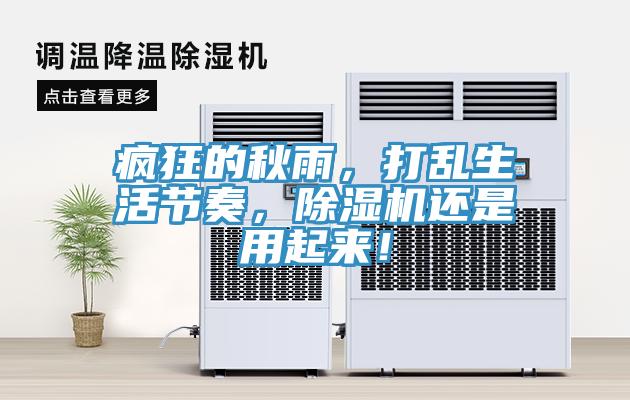 瘋狂的秋雨，打亂生活節(jié)奏，除濕機還是用起來！