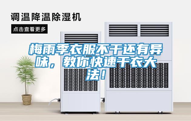 梅雨季衣服不干還有異味，教你快速干衣大法！