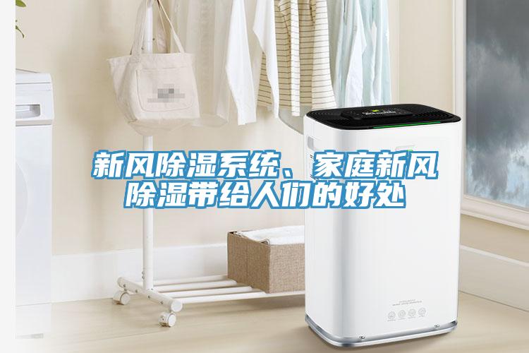 新風除濕系統(tǒng)、家庭新風除濕帶給人們的好處