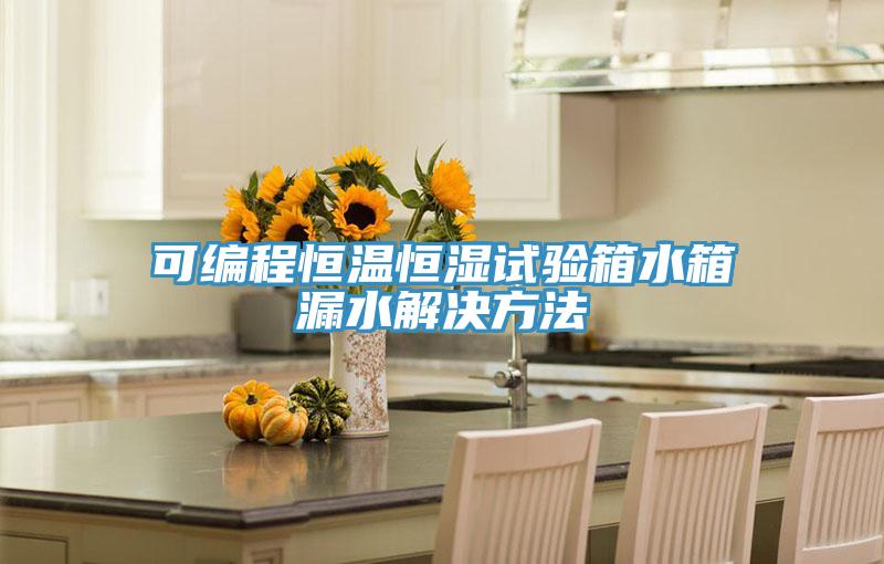 可編程恒溫恒濕試驗箱水箱漏水解決方法