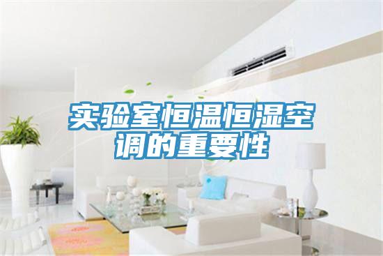 實(shí)驗(yàn)室恒溫恒濕空調(diào)的重要性