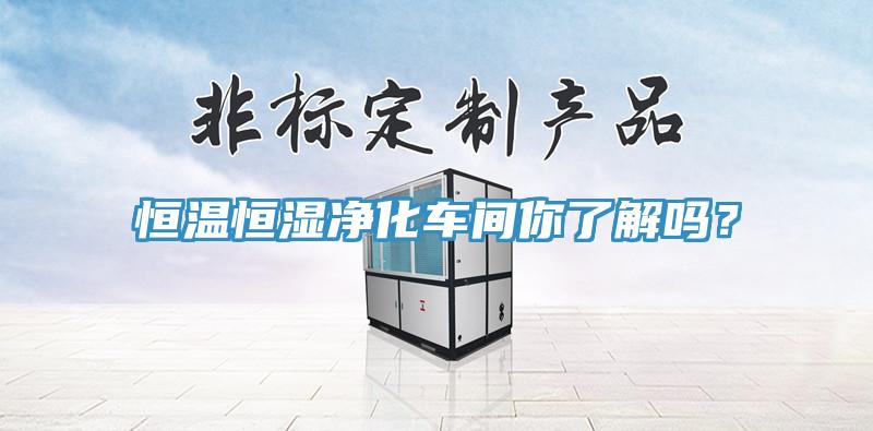 恒溫恒濕凈化車間你了解嗎？