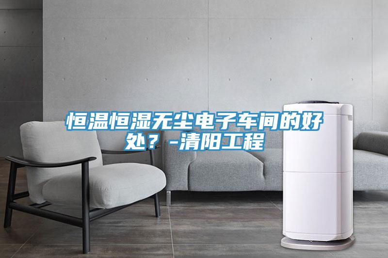 恒溫恒濕無塵電子車間的好處？-清陽工程