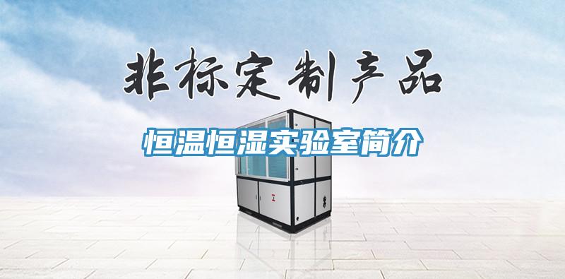 恒溫恒濕實驗室簡介