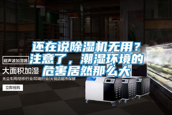 還在說除濕機(jī)無(wú)用？注意了，潮濕環(huán)境的危害居然那么大