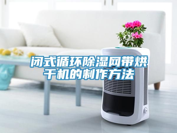 閉式循環(huán)除濕網(wǎng)帶烘干機(jī)的制作方法