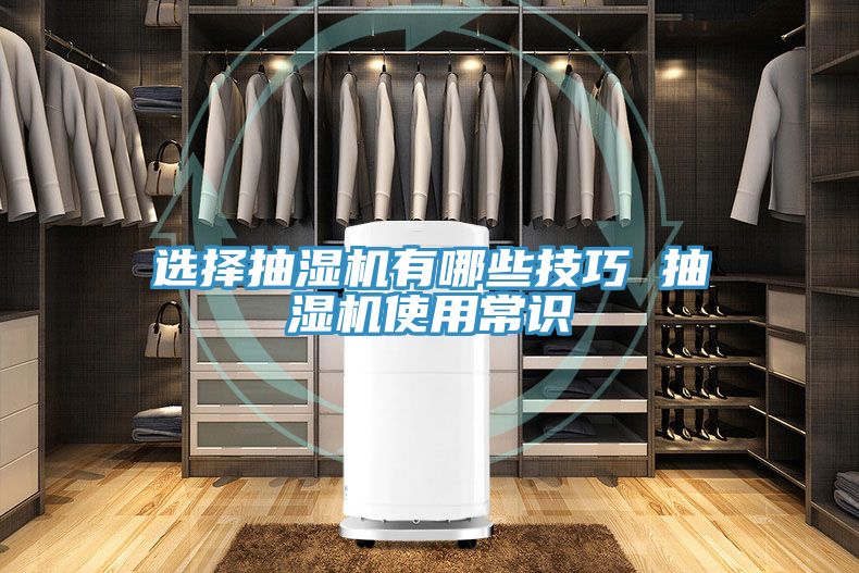 選擇抽濕機(jī)有哪些技巧 抽濕機(jī)使用常識