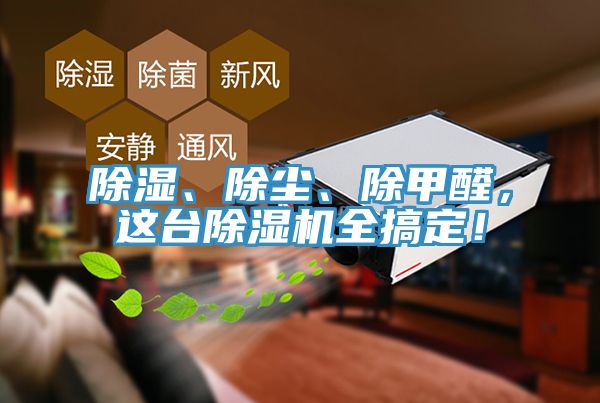 除濕、除塵、除甲醛，這臺(tái)除濕機(jī)全搞定！