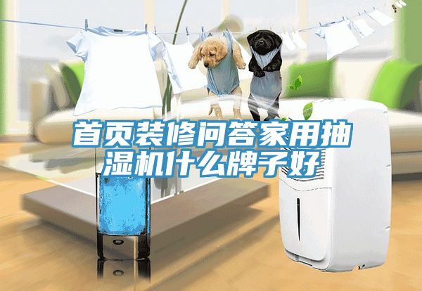 首頁(yè)裝修問(wèn)答家用抽濕機(jī)什么牌子好