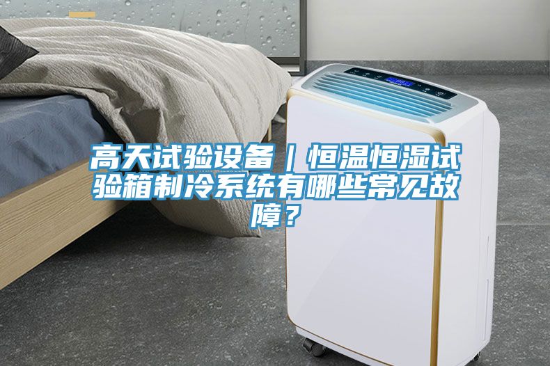 高天試驗(yàn)設(shè)備｜恒溫恒濕試驗(yàn)箱制冷系統(tǒng)有哪些常見故障？