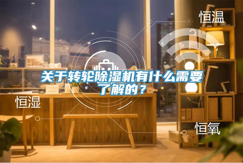 關(guān)于轉(zhuǎn)輪除濕機(jī)有什么需要了解的？