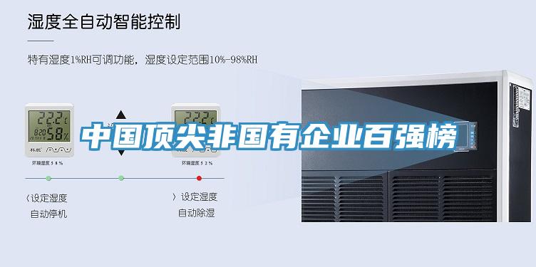 中國(guó)頂尖非國(guó)有企業(yè)百?gòu)?qiáng)榜