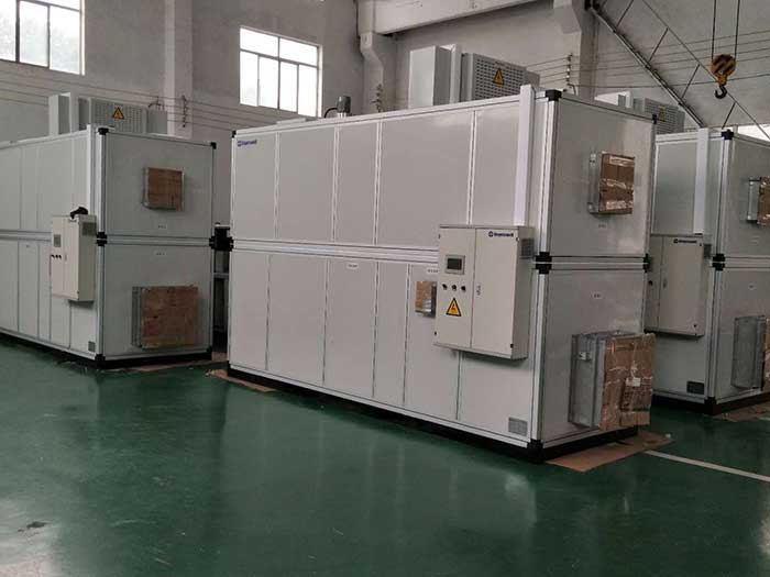 濟(jì)南銘威化工鋰電池鈷酸鋰零下40℃露點(diǎn)，三臺(tái)全新風(fēng)轉(zhuǎn)輪除濕機(jī)組